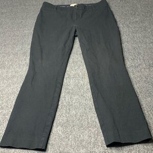 Anthropologie The Essential Slim Cropped Pants Size 8